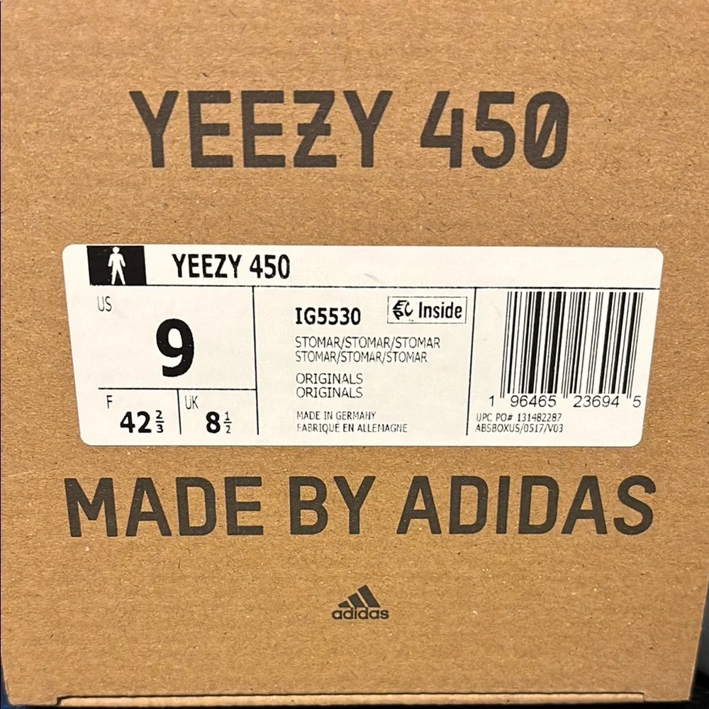 Adidas Yeezy 450 Gray Sneakers - Picture 3 of 10